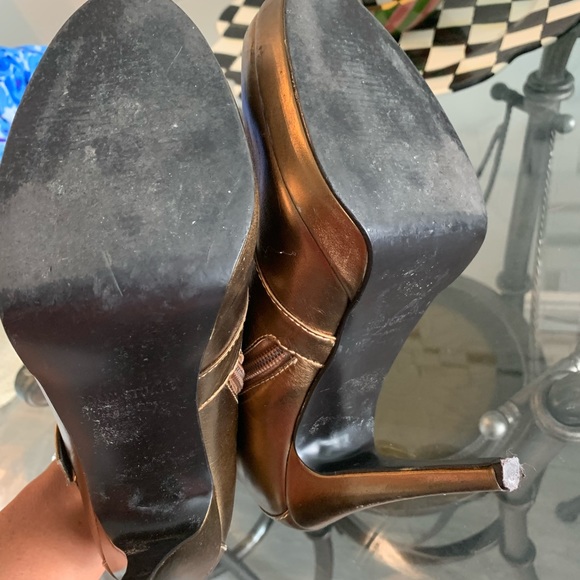 Bronze Ankle buckle booties - Colin Stuart - Picture 6 of 6